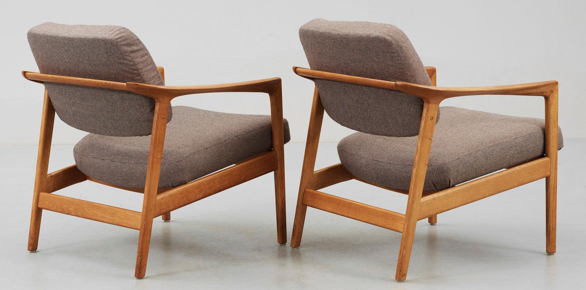 FÅTÖLJER, ett par, Folke Ohlsson för DUX, 1960-tal.