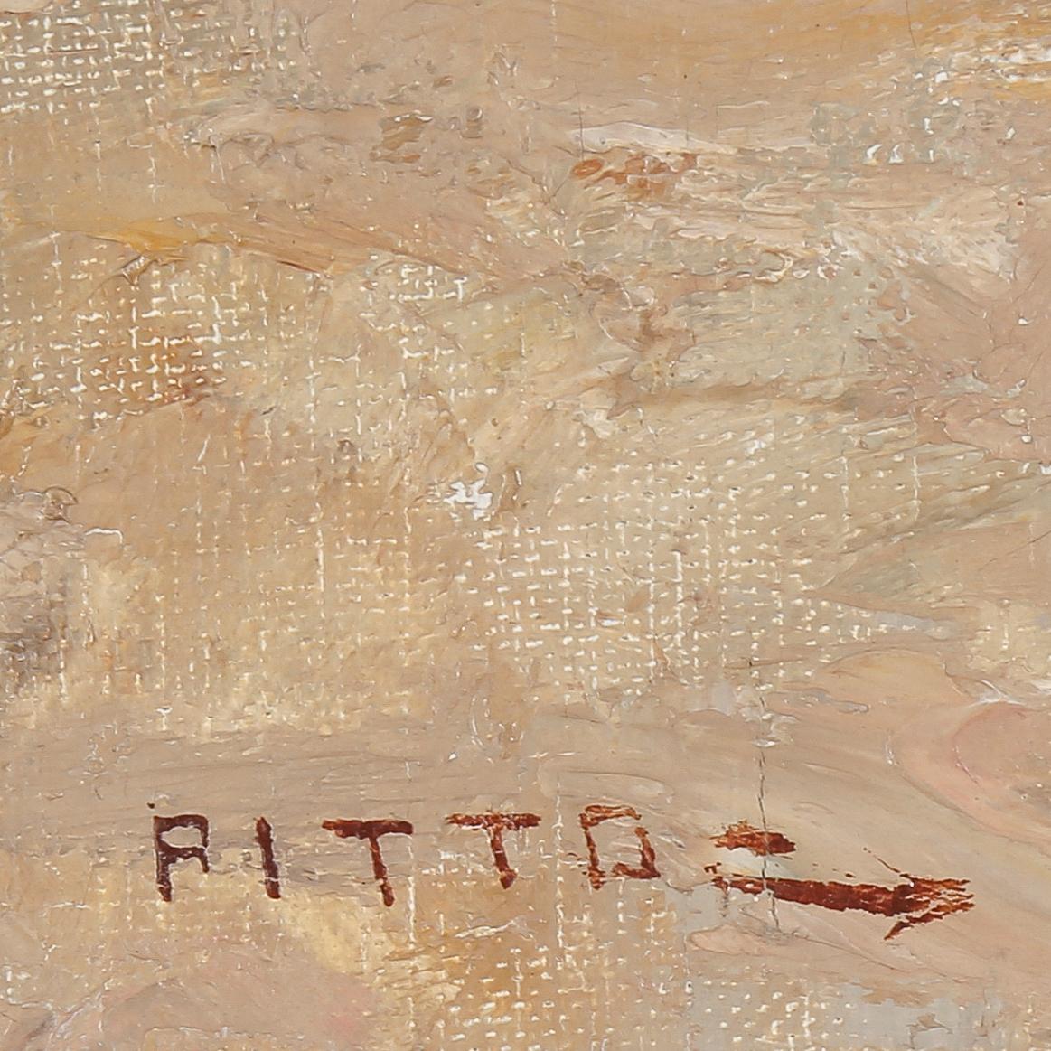 GIUSEPPE PITTO, olja på duk, signerad.