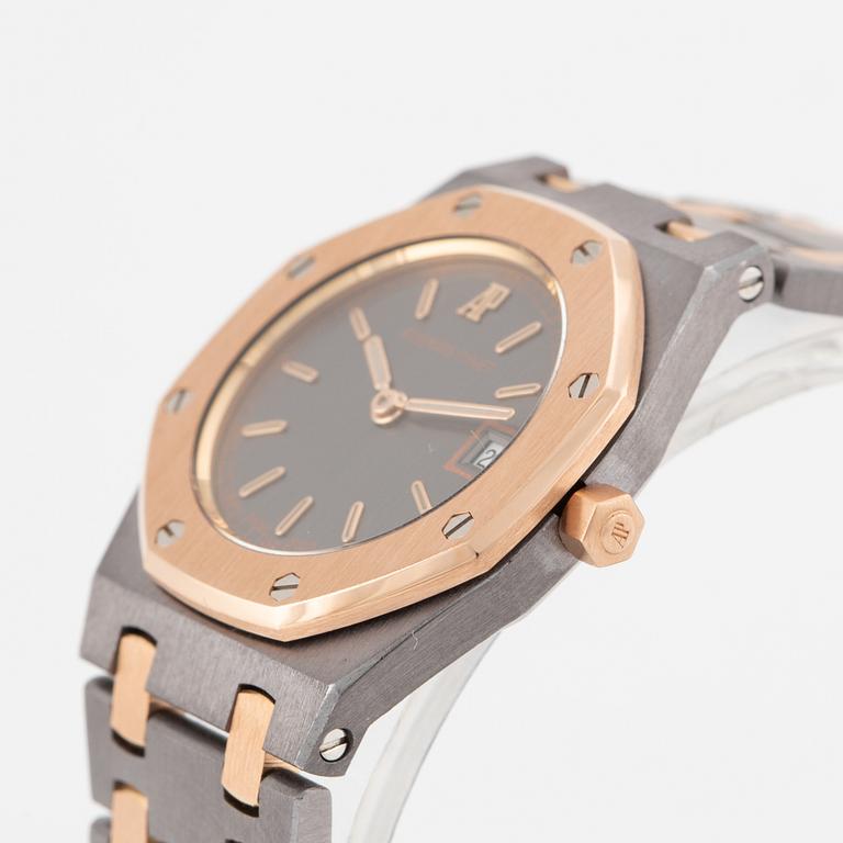 Audemars Piguet, Royal Oak, "Tantalum", wristwatch, 24.5 mm.