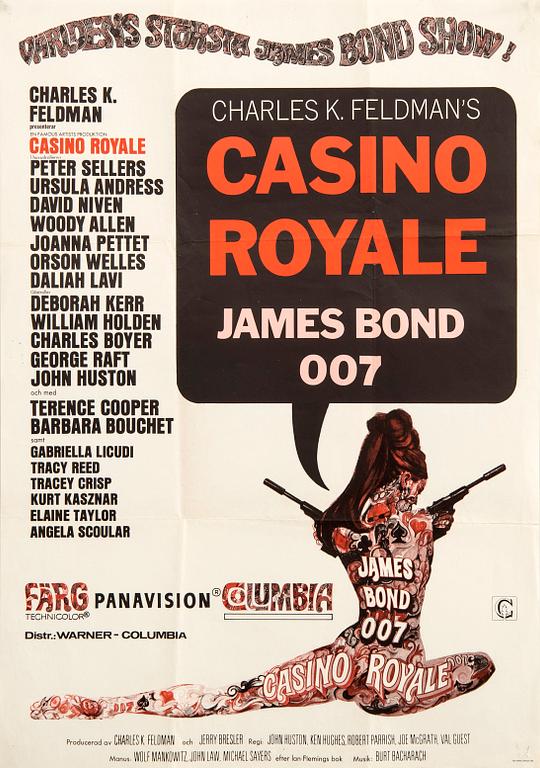 Filmaffisch James Bond "Casino Royal".