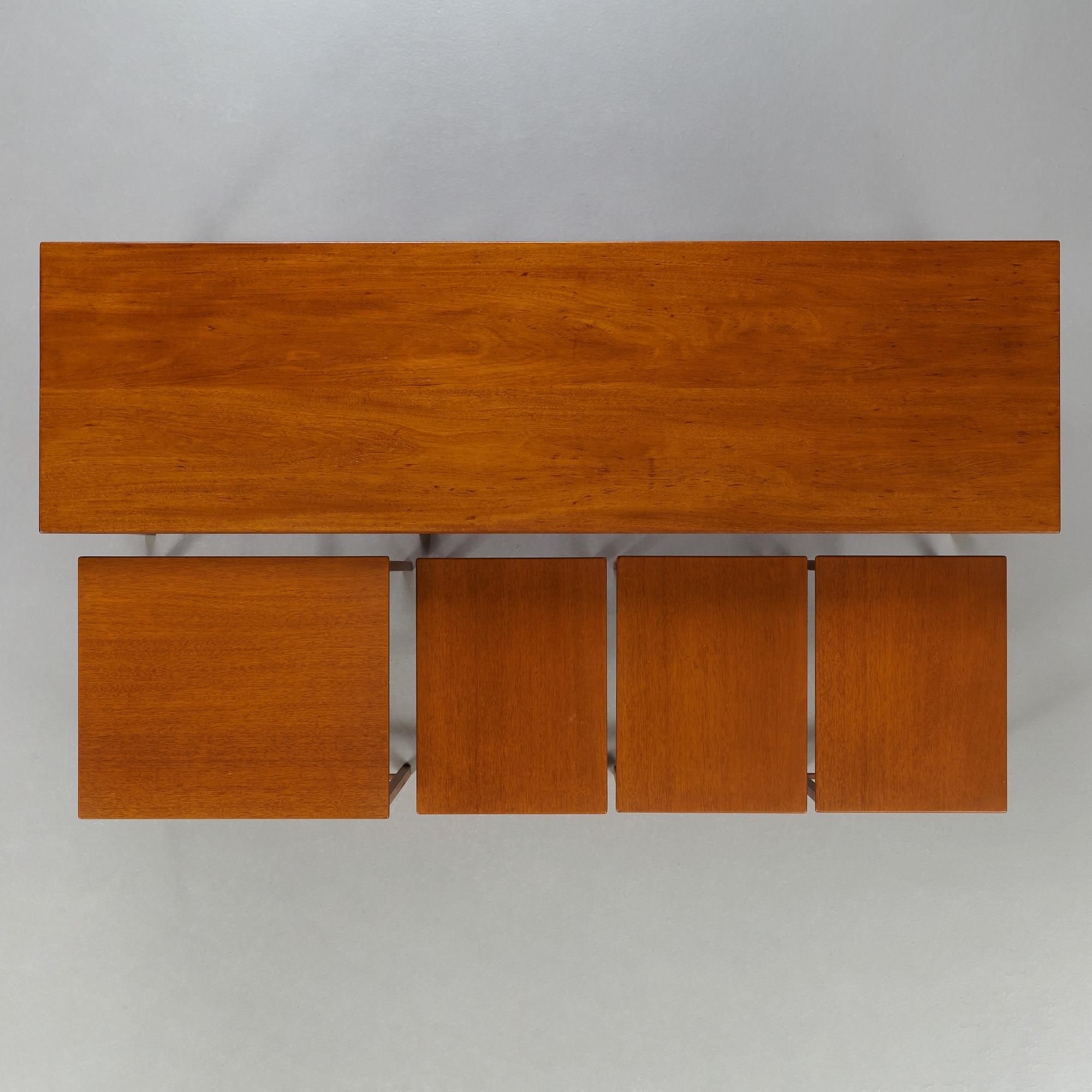 John Kandell, sideboard, 5 delar, utfört av snickarmästare David Sjölinder, Stockholm ca 1949.