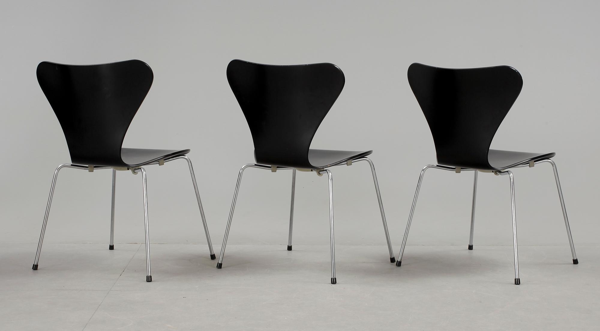STOLAR, 3, "Sjuan", design Arne Jacobsen.