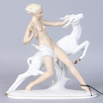 FIGURIN, porslin, Schaubachkunst.