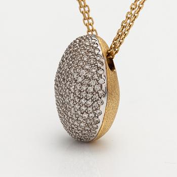 H Stern, halsband "Golden stone", 18K guld, diamanter ca 1.83 ct tot.