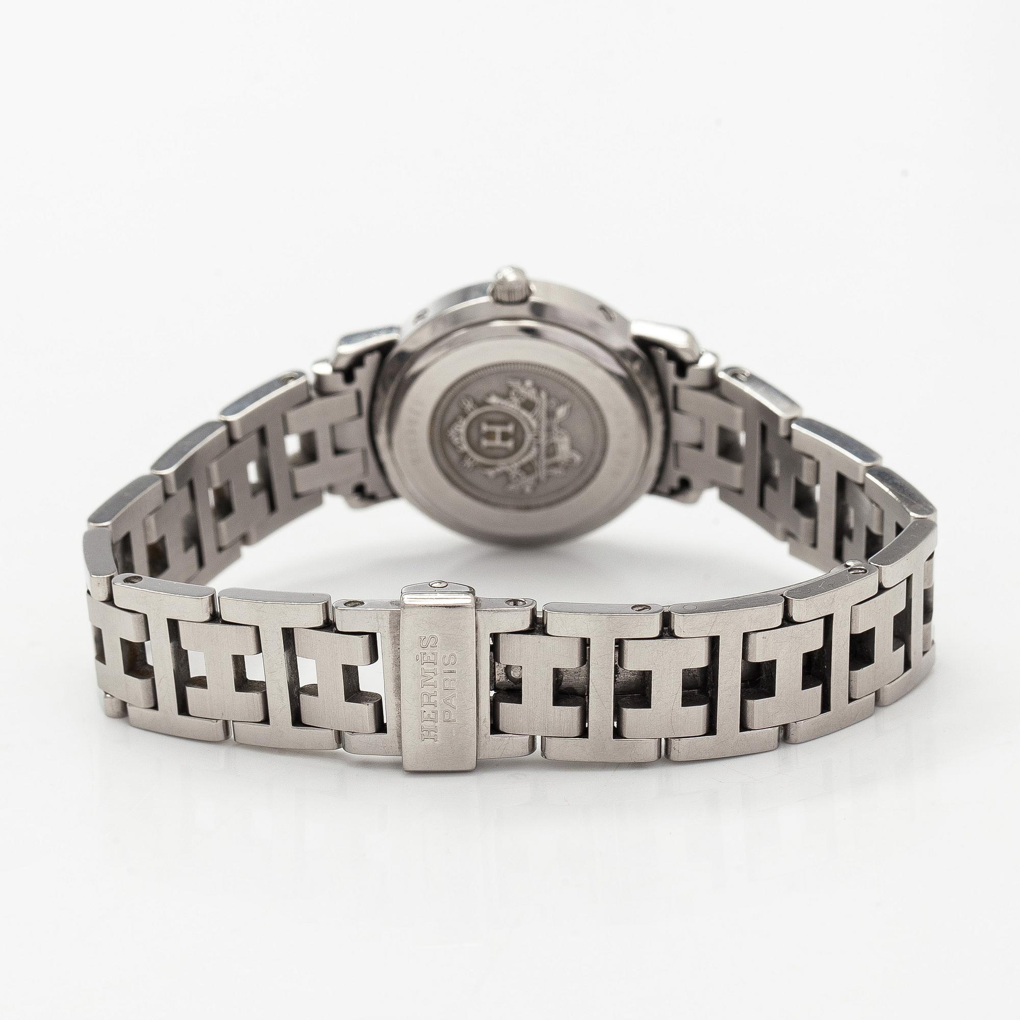Hermès, Clipper, wristwatch, 24 mm.