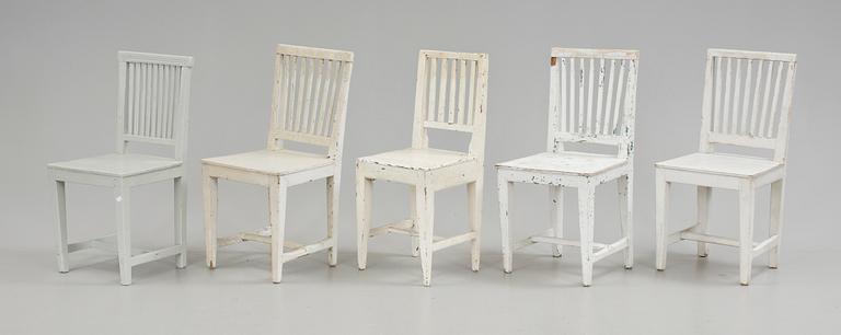 STOLAR, 5 st, snarlika, Gustavianska, 1800-talets början.