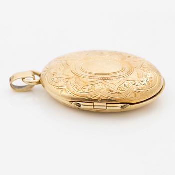 Pendant, locket, 18K gold.