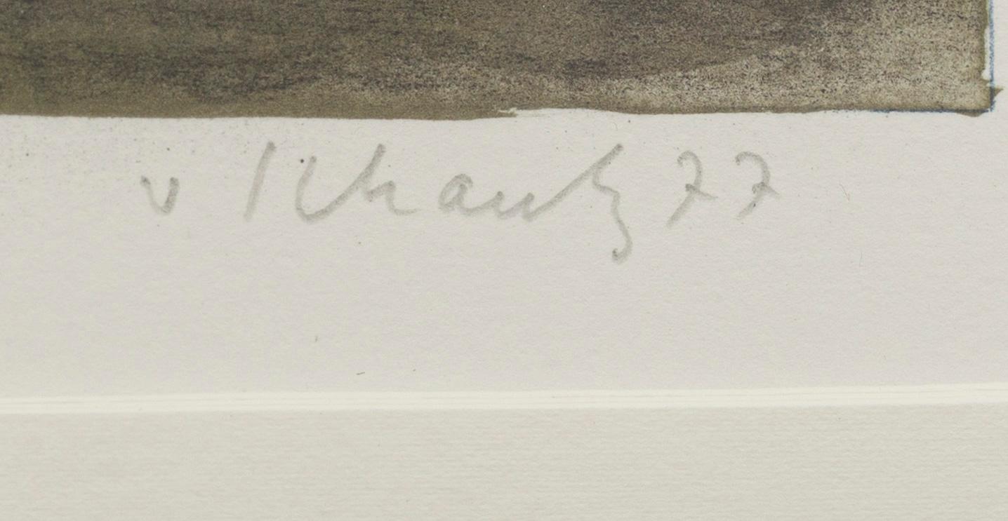 PHILIP VON SCHANTZ, a lithograph in color, numbered 108/140 signed -77.