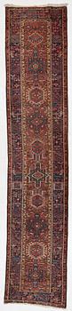 Gallery carpet, semi-antique Karadja, approx. 427 x 88 cm.