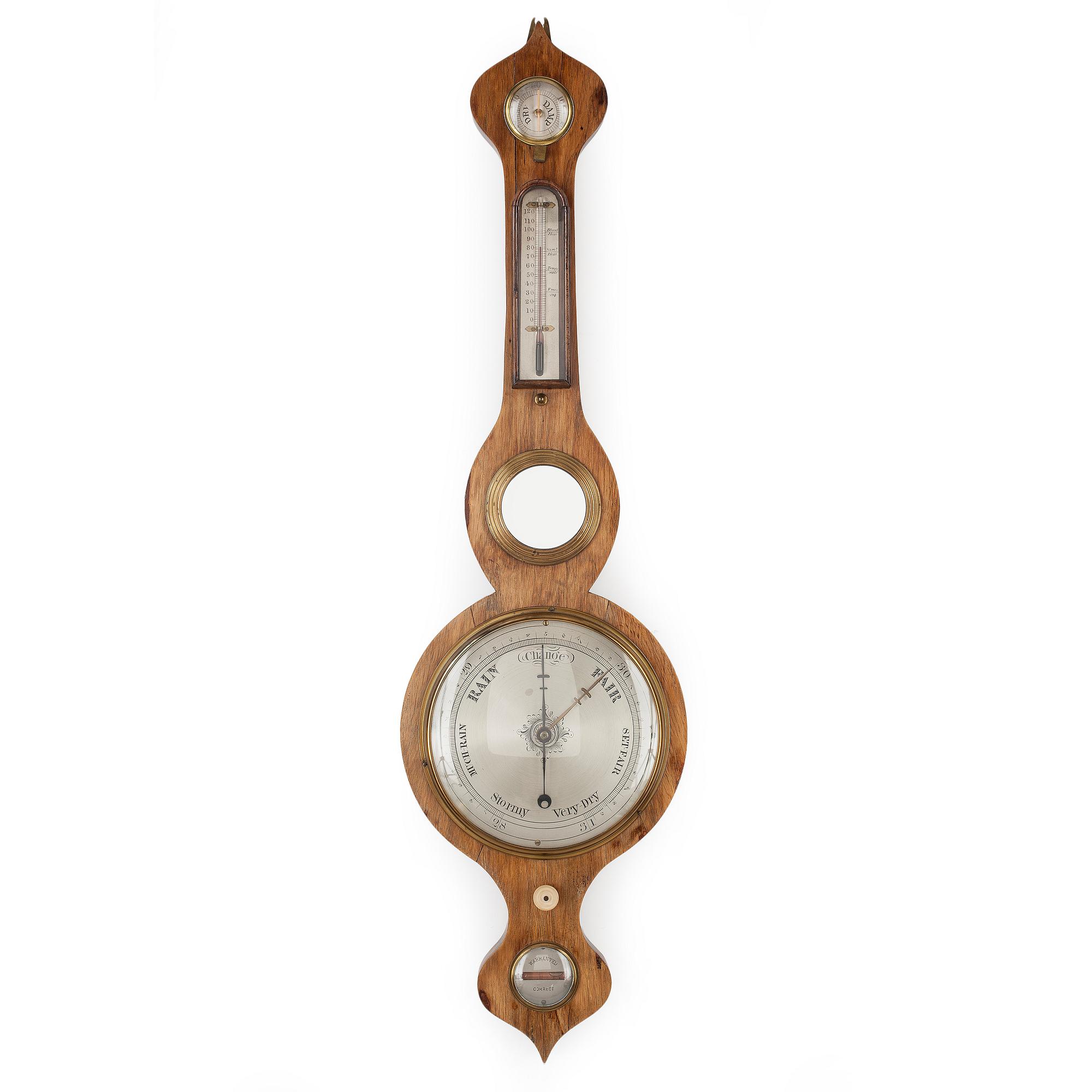 BAROMETER, England, 1800-tal.