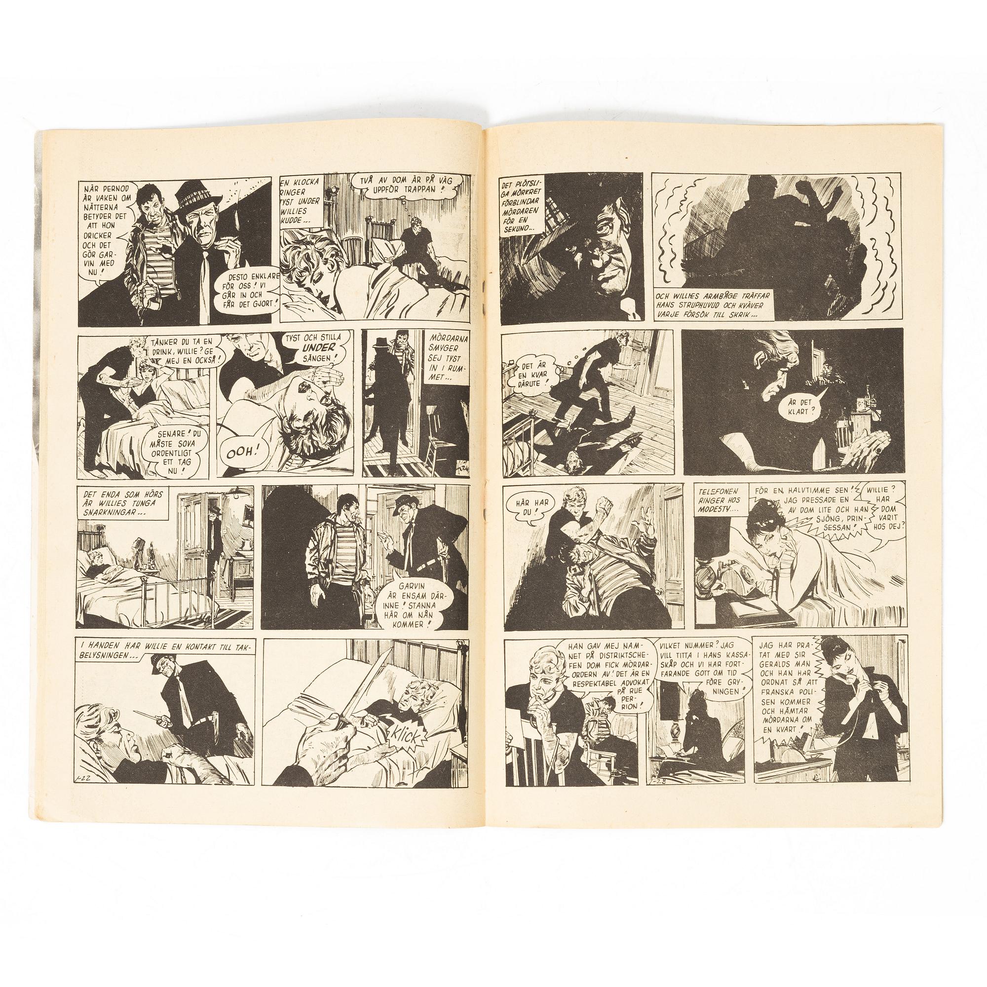 Comic book, "Agent Modesty Blaise" No. 1, 1967.