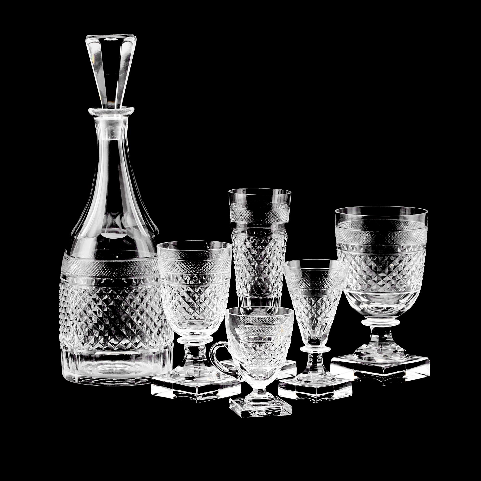 SERVISGLAS, ca 37 delar, "Kent", Kosta.