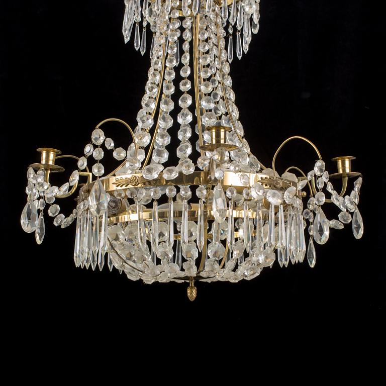 LJUSKRONA, empirestil, omkring 1900-talets mitt.