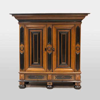 An oak Baroque cabinet, 18th Century.