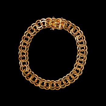 ARMBAND, 18k guld, 1947. Ca 27 gr.