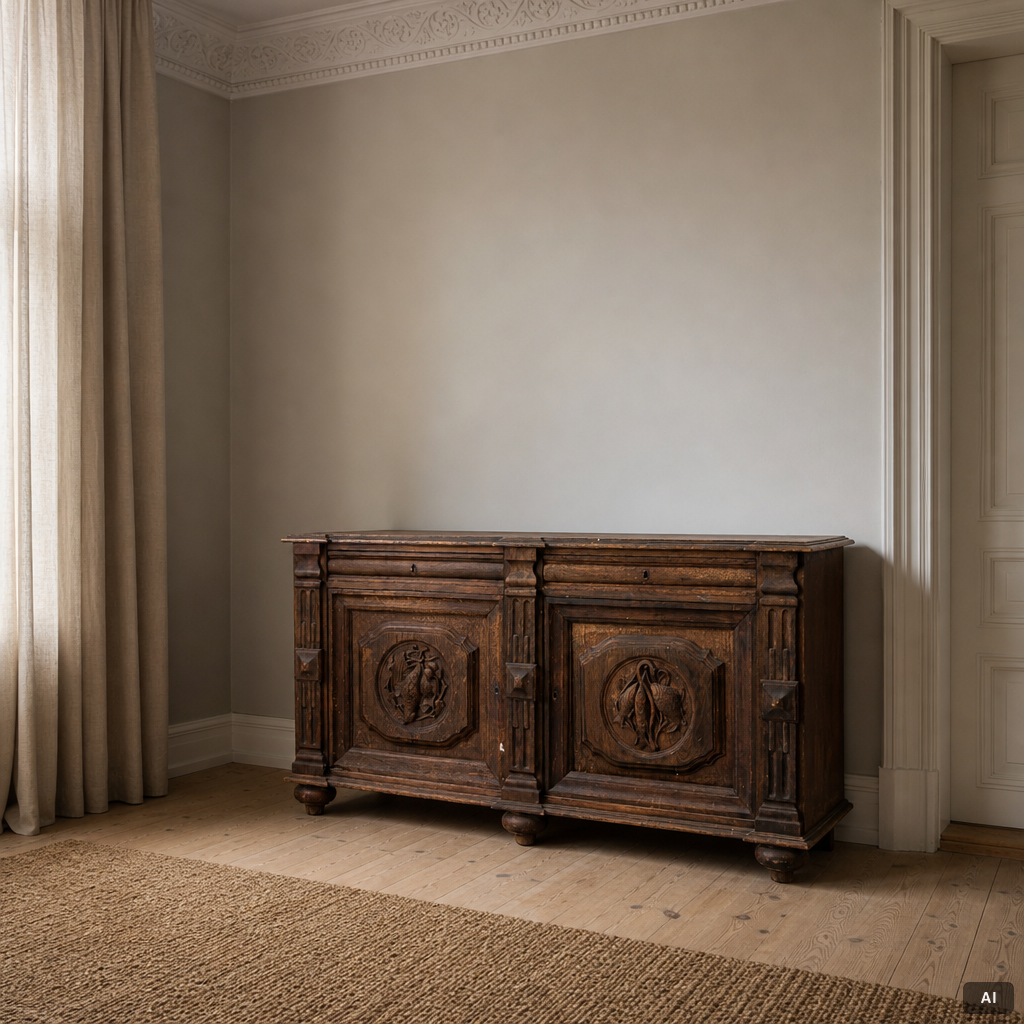 Sideboard, Baroque style, late 19th century.