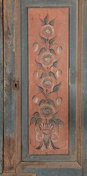 DÖRRAR, ett par, allmoge, Ljusdal, Hälsingland, bär datering 1857.