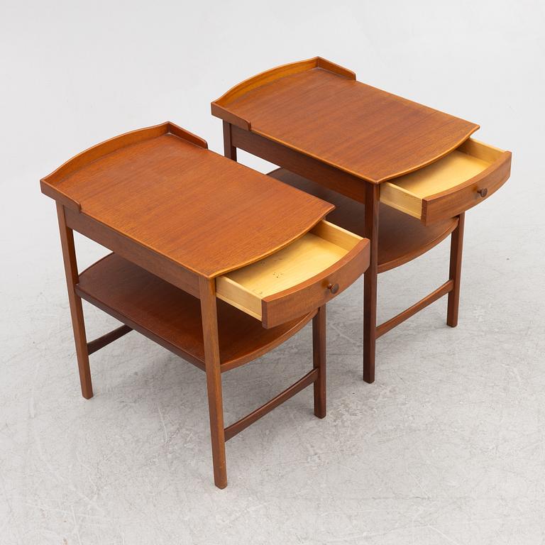 Carl Malmsten, a pair of 'Birgitta' bedside tables, Bodafors 1964.