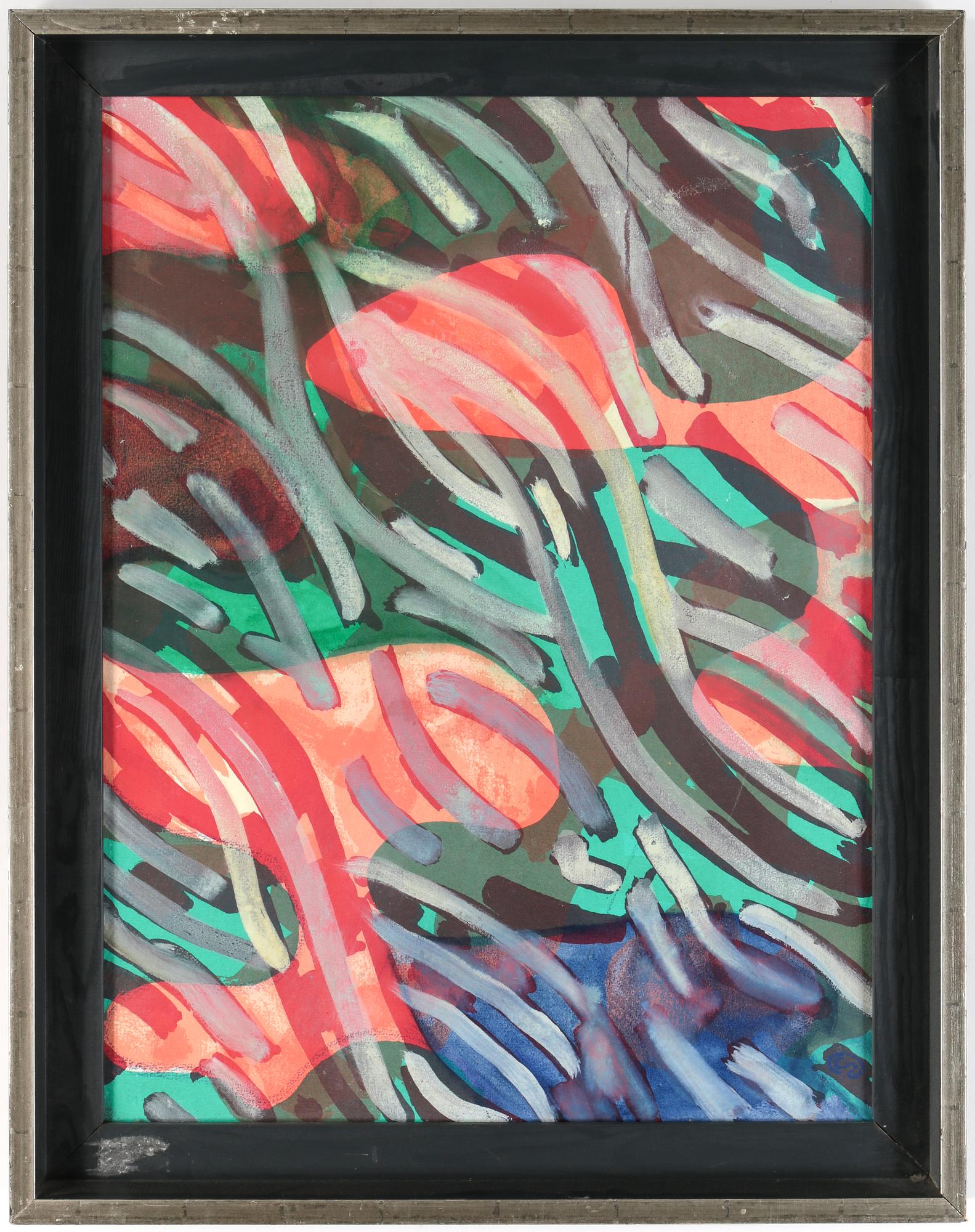 LENNART RODHE, gouache, monogramsignerad.