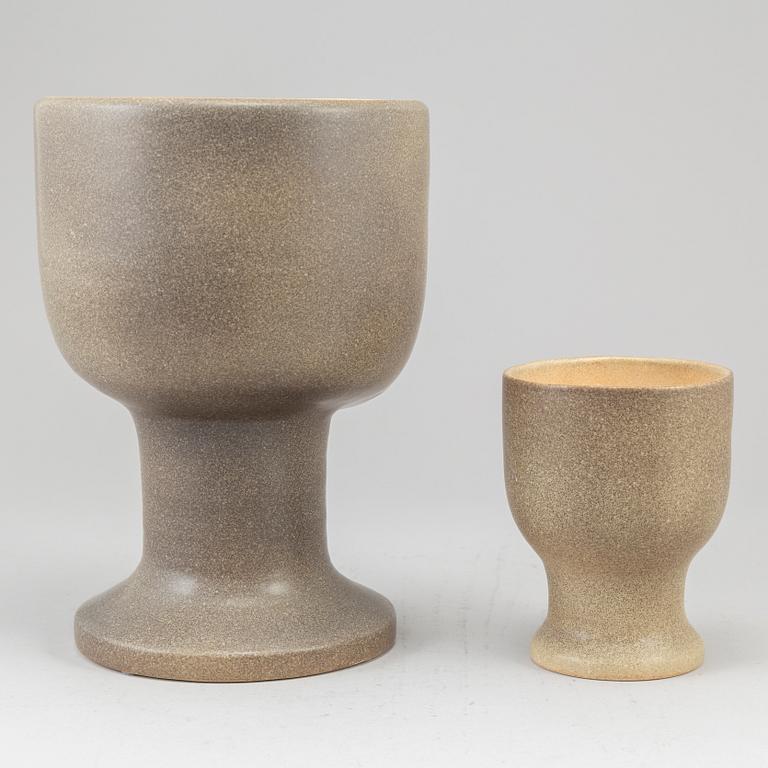 Two stoneware vases by Lisa Larson, Gustavsberg.