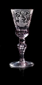 1185. A Bohemian goblet, 18th Century.