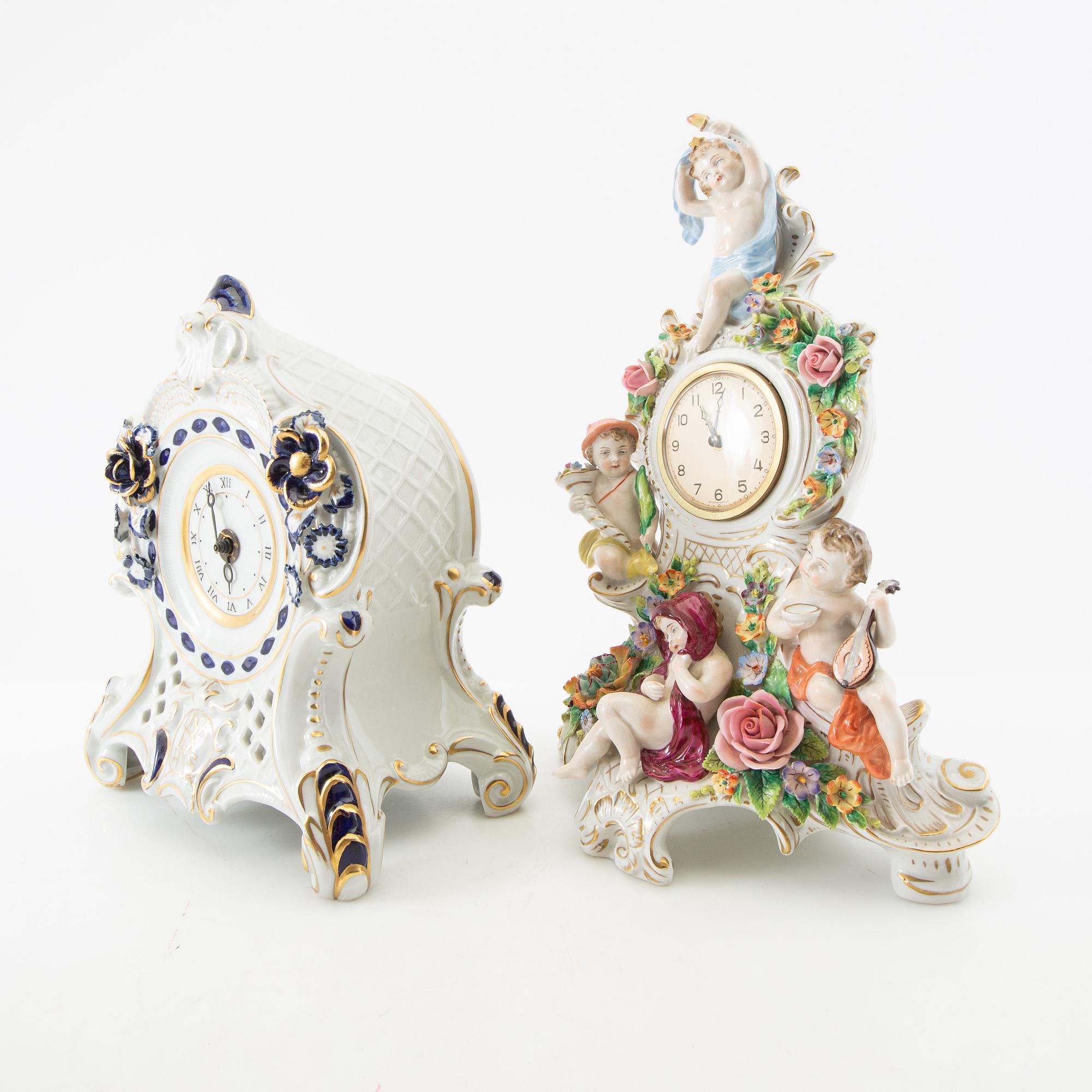 Bordsur 4 st Tyskland 1900-talets första hälft porslin.