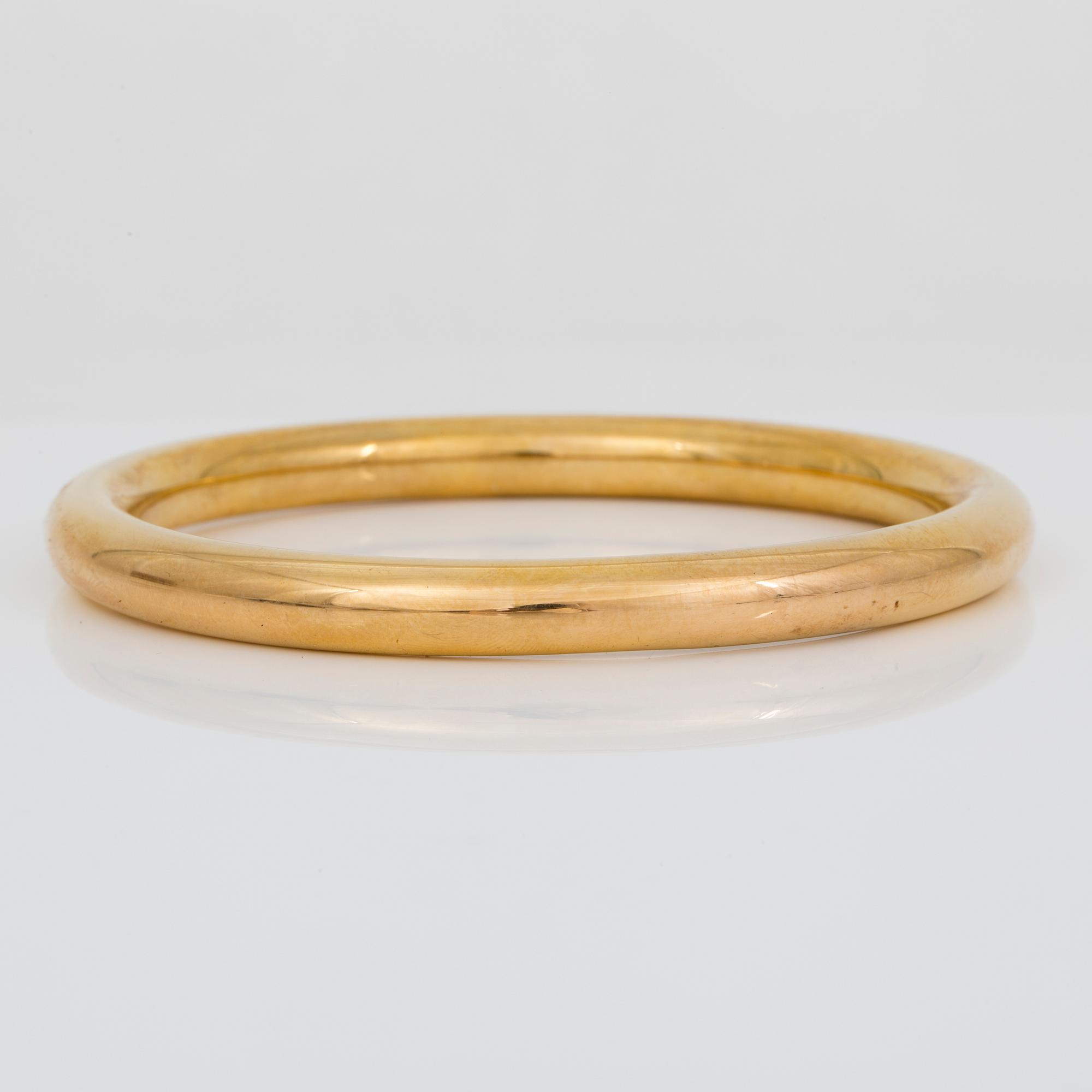 ARMRING, 'FG', London, 1922. 15K guld.