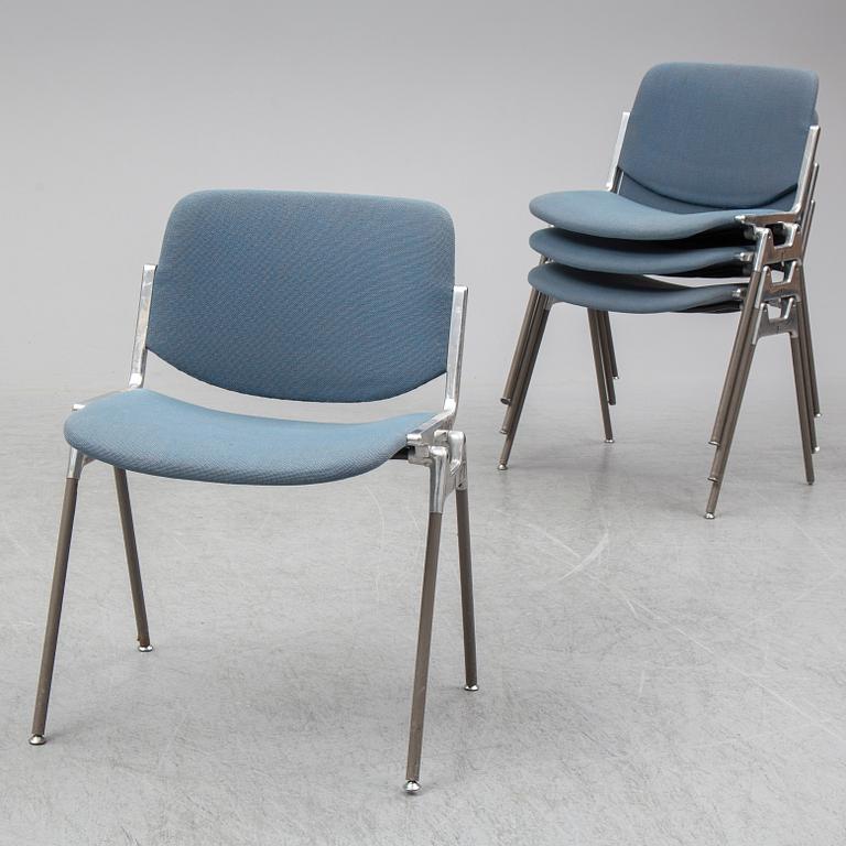 GIANCARLO PIRETTI, four chairs from Castelli, Italy.