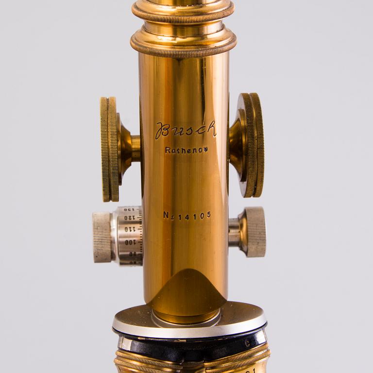 A Busch microscope Rathenov Germany first half of 20th century.