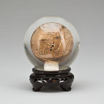 SKULPTUR/GLASMÅLNING. Kina. 1900-talets slut.