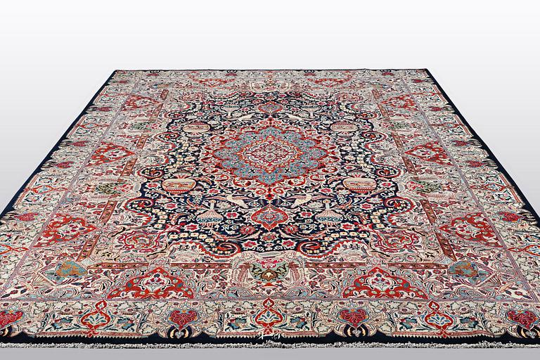 A carpet, Kashmar, ca 395 x 298 cm.