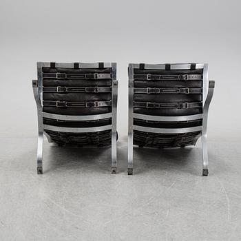 A pair of 'Ari' armchairs designed by Arne Norell, Norells Möbler, model designed in 1966.