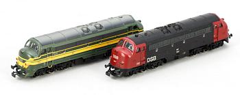 PARTI LOK, 2 st, Märklin H0 3067 samt 3133, 1900-talets andra hälft.