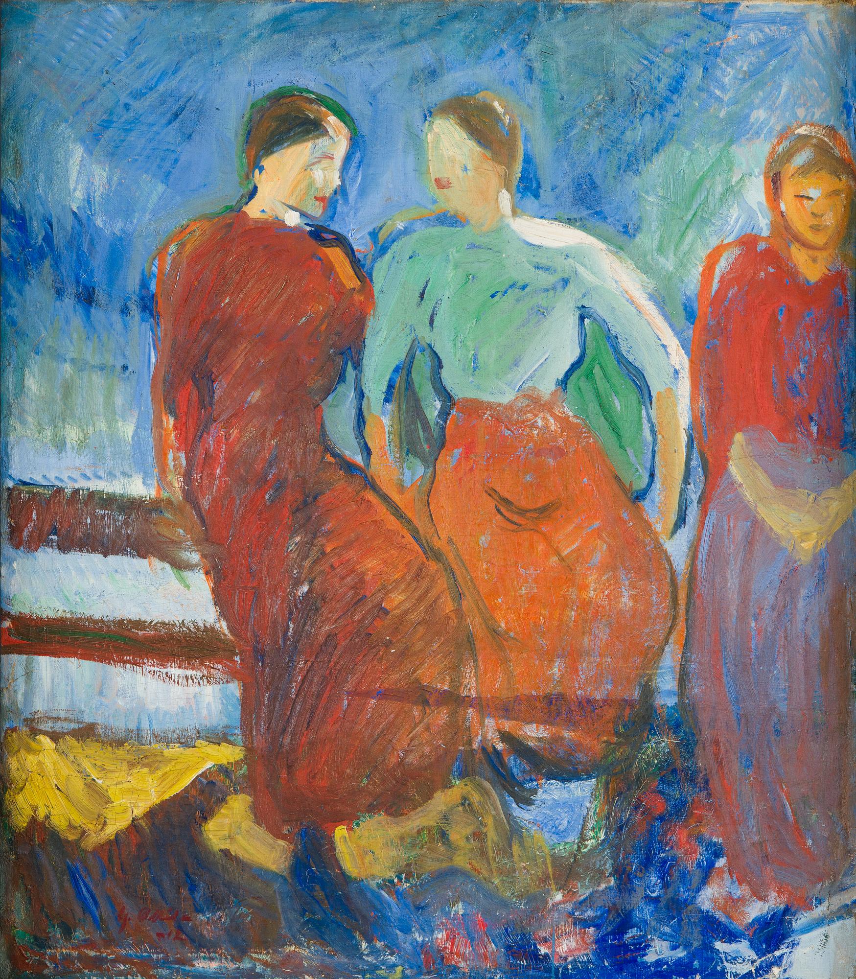 Yrjö Ollila, Kolme tyttöä aidalla.