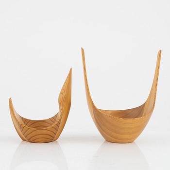 Johnny Mattsson, skålar, 3 st, signerade.