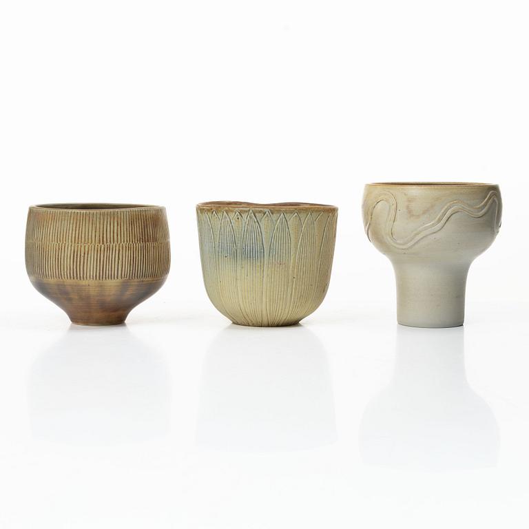Edgar Böckman, a vase, a pot and a bowl.