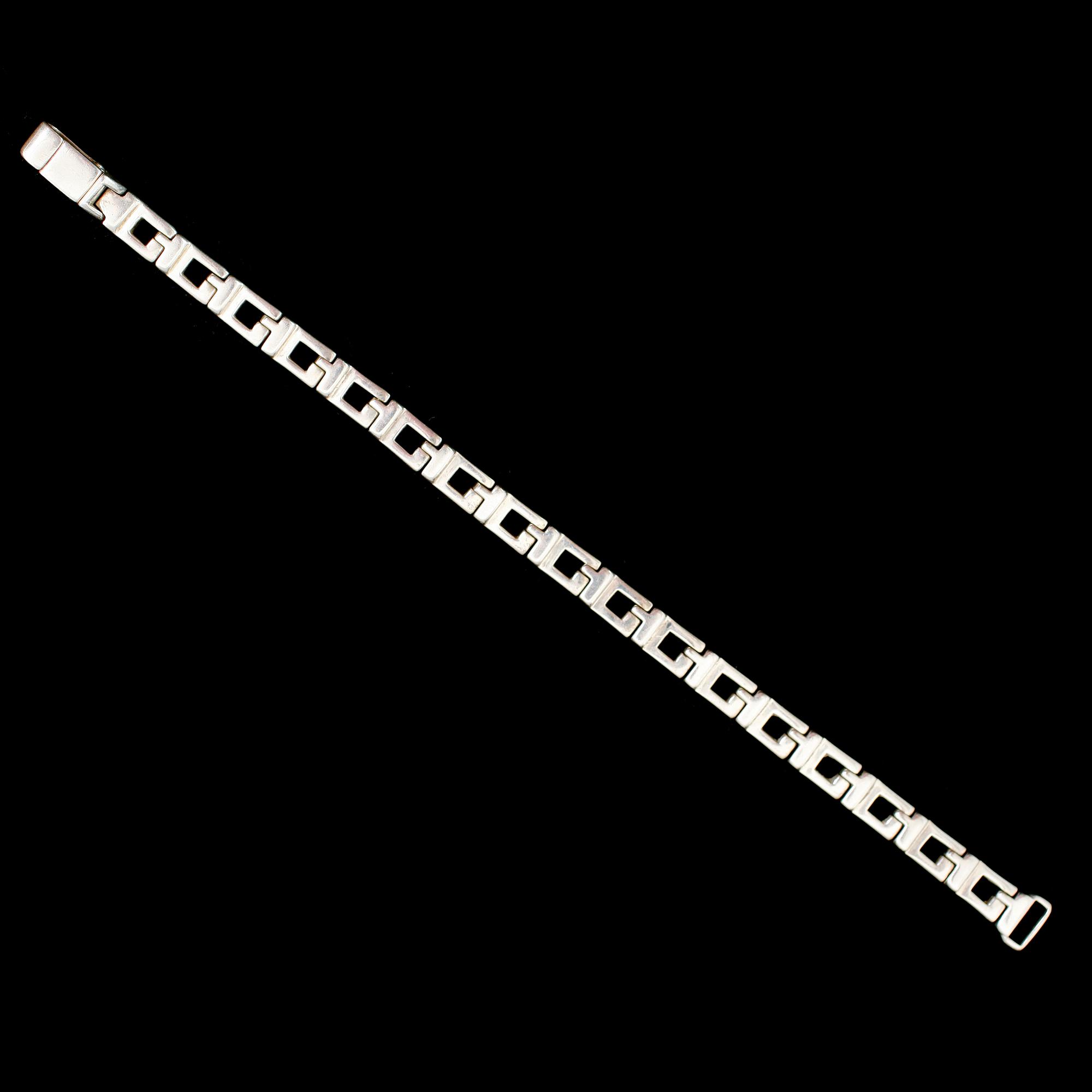 ARMBAND, silver, Gucci. Vikt ca 24 gram.