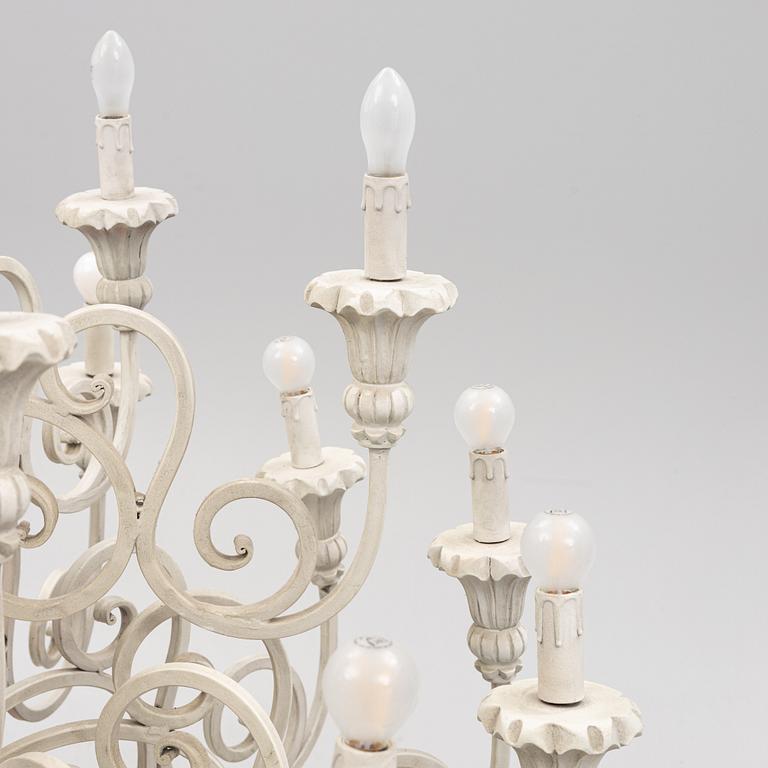 A chandelier, late 20th Century.