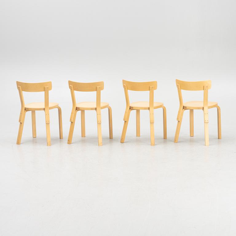 Alvar Aalto, stolar 4 st, modell 69, Artek, Finland, 2012.