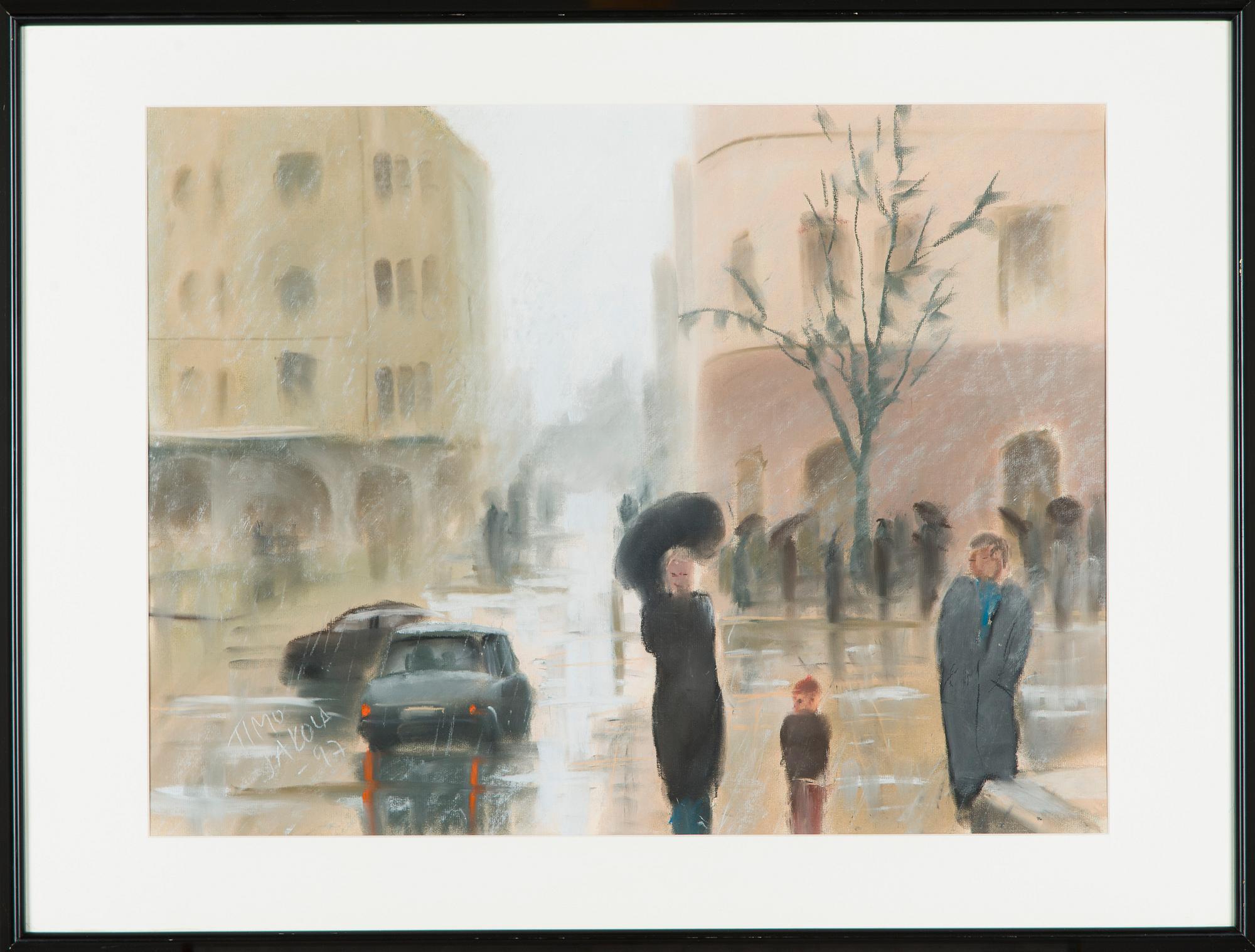 Timo Jakola, "Hartiasärkyisen miehen mietteitä" (Tankar av en man med axelsmärtor).