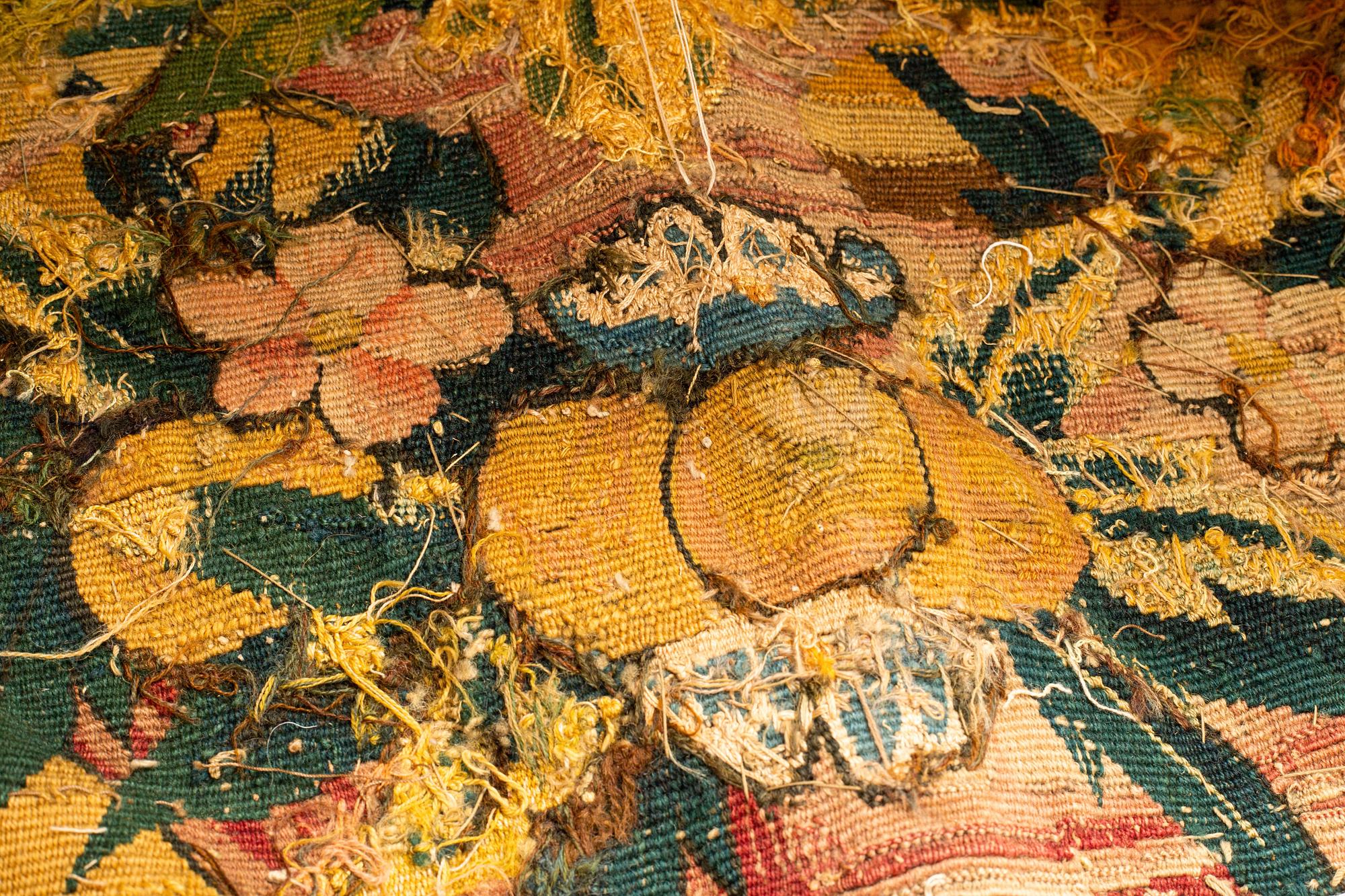 A tapestry, "Feuilles de choux", tapestry weave, third quarter 16th century, Flanders, probably Audenarde.