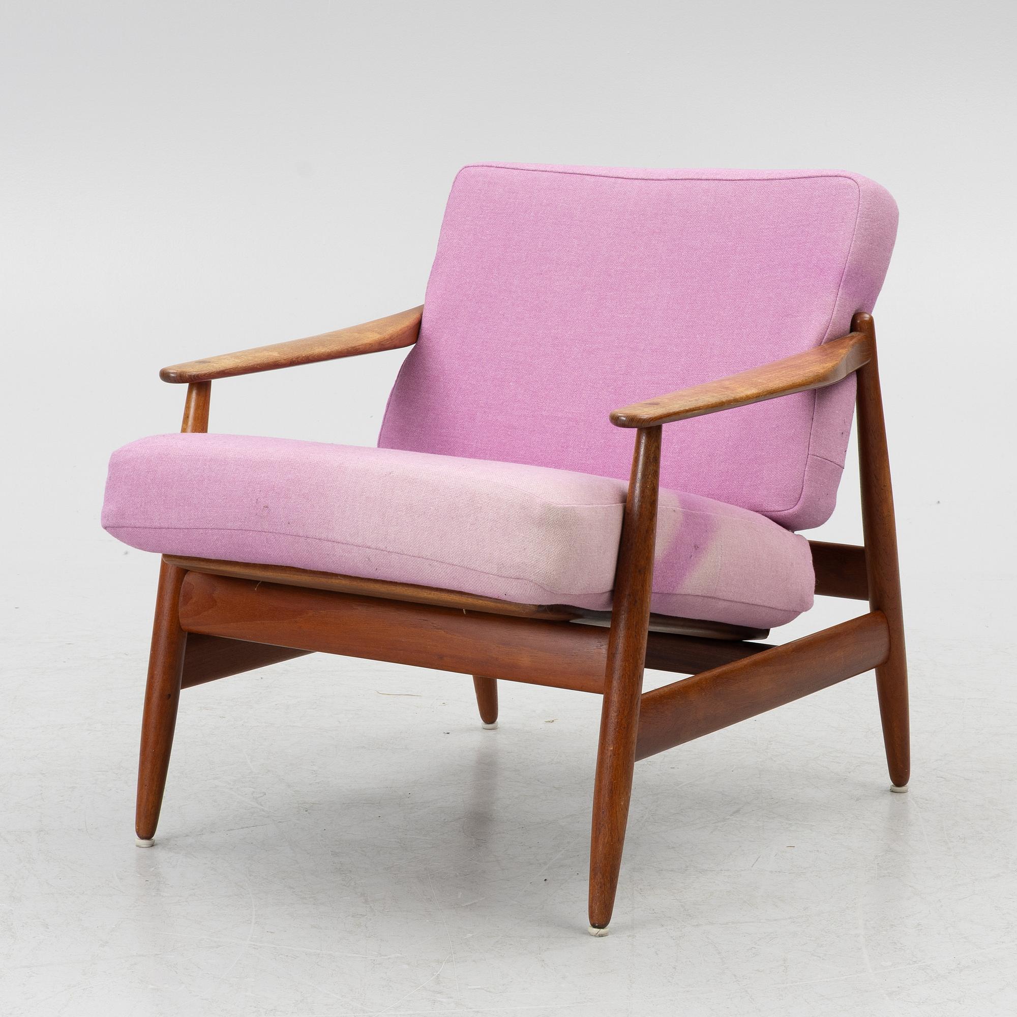 Poul M. Volther, Armchair, model 340, for Frem Röjle, Denmark, mid-20th century.