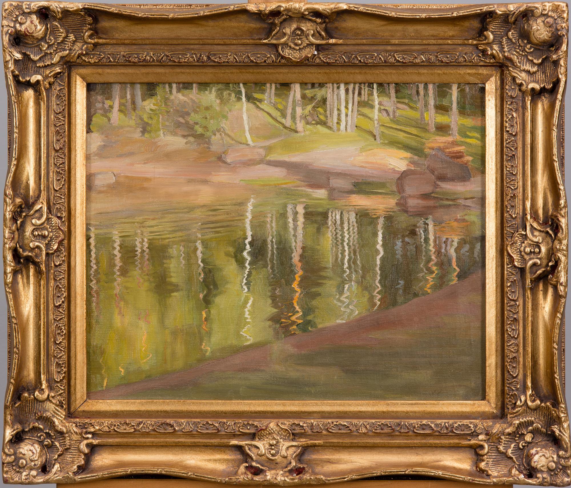 SIGRID LEHRBÄCK, olja på duk, signerad.