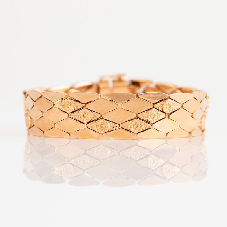 Armband, 750/18k guld.
