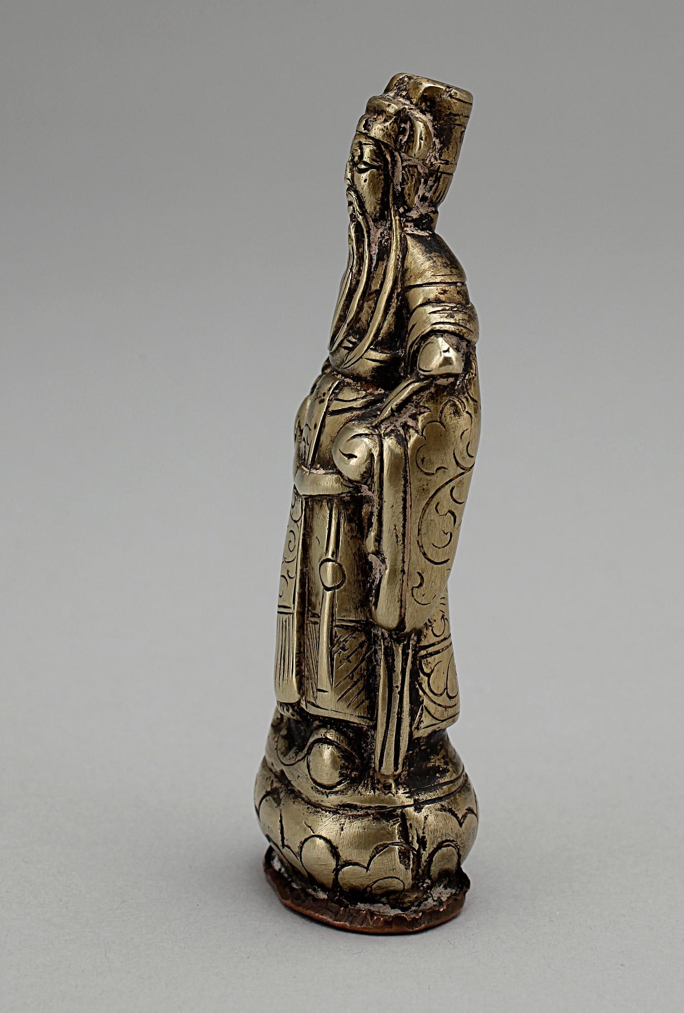 FIGURIN, silverlegering, Qing dynastin, (1644-1912), Kina.