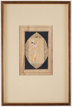 Three Mughal album pages, India, 19th Century.