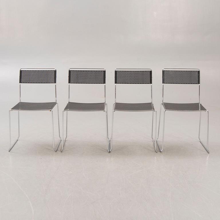 Niels Jørgen Haugesen, a set of four X-line chairs for Magis later part of the 20th century.