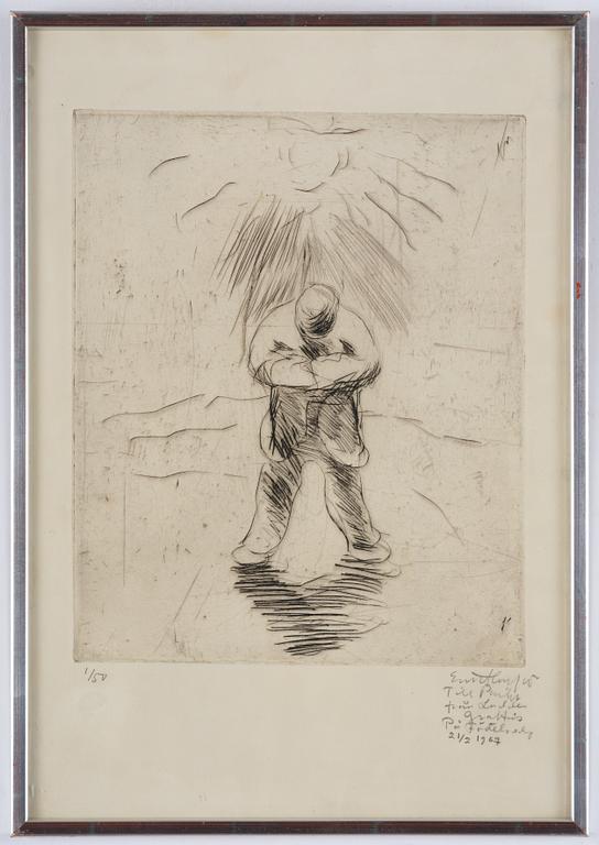 Evert Lundquist, "Man i sol".