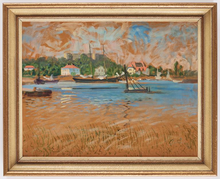 Elis Åslund, Borgholms slottsruin.