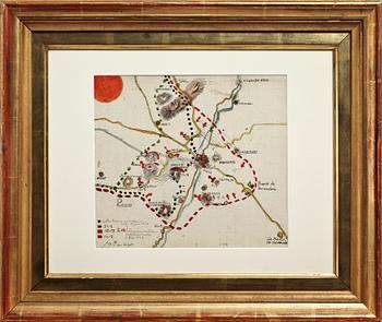 RAGNAR SANDBERG, 3 st, etsning, akvarell samt blandteknik, ej sign.